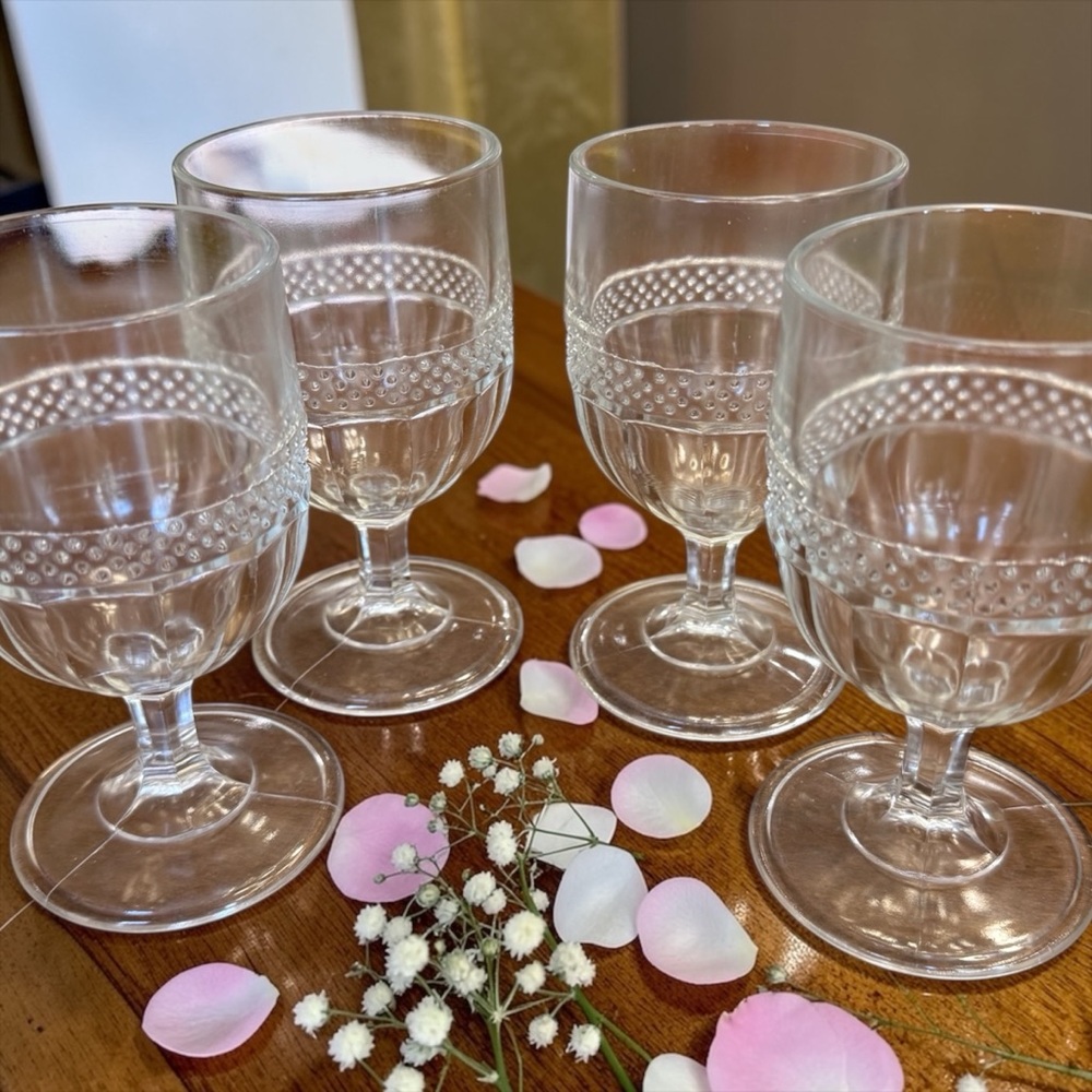 4 Beautiful antique goblets 1886-1891 - Picture 2 of 10